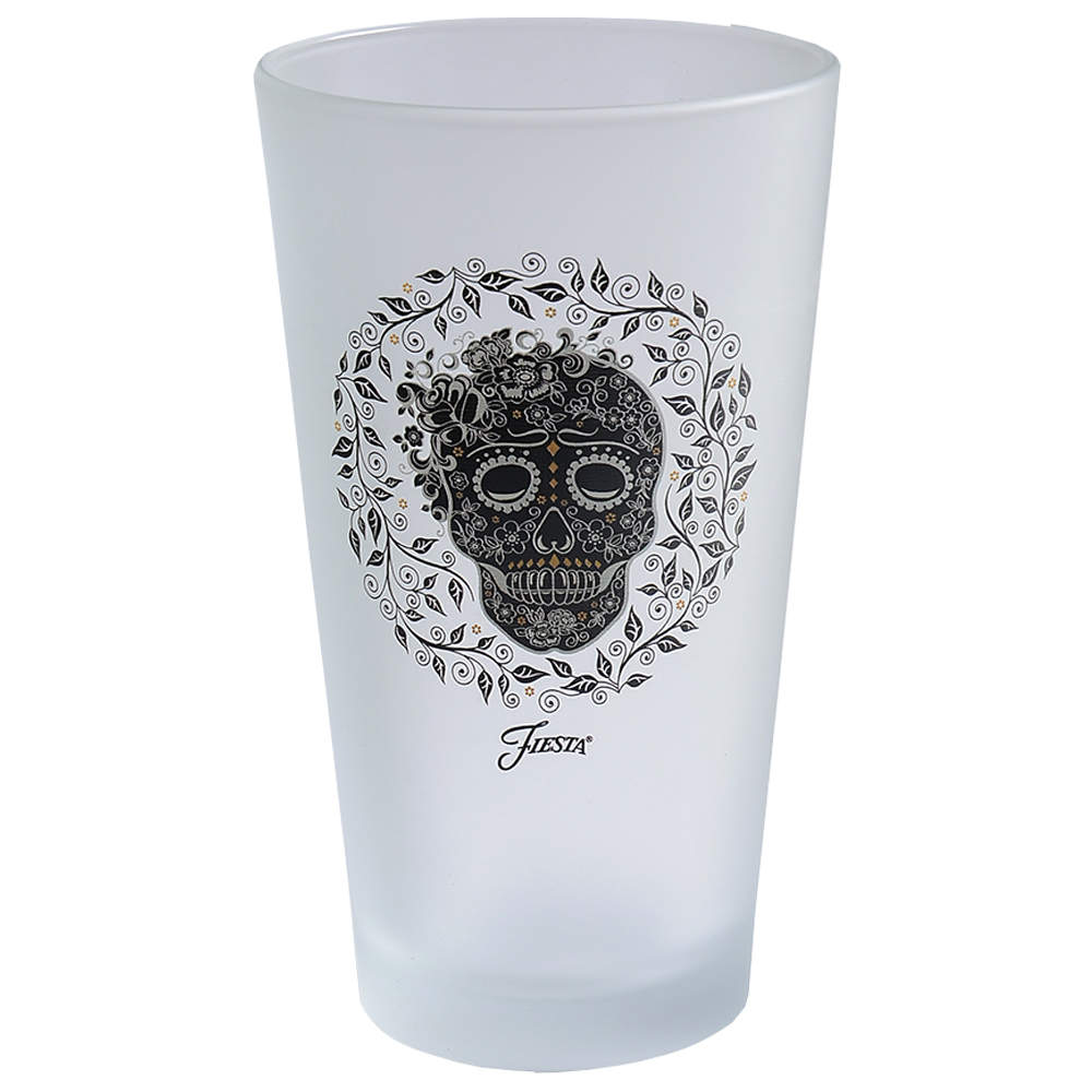 Fiesta Skull and Vine 16 Oz Glassware Cooler by Homer Laughlin -1