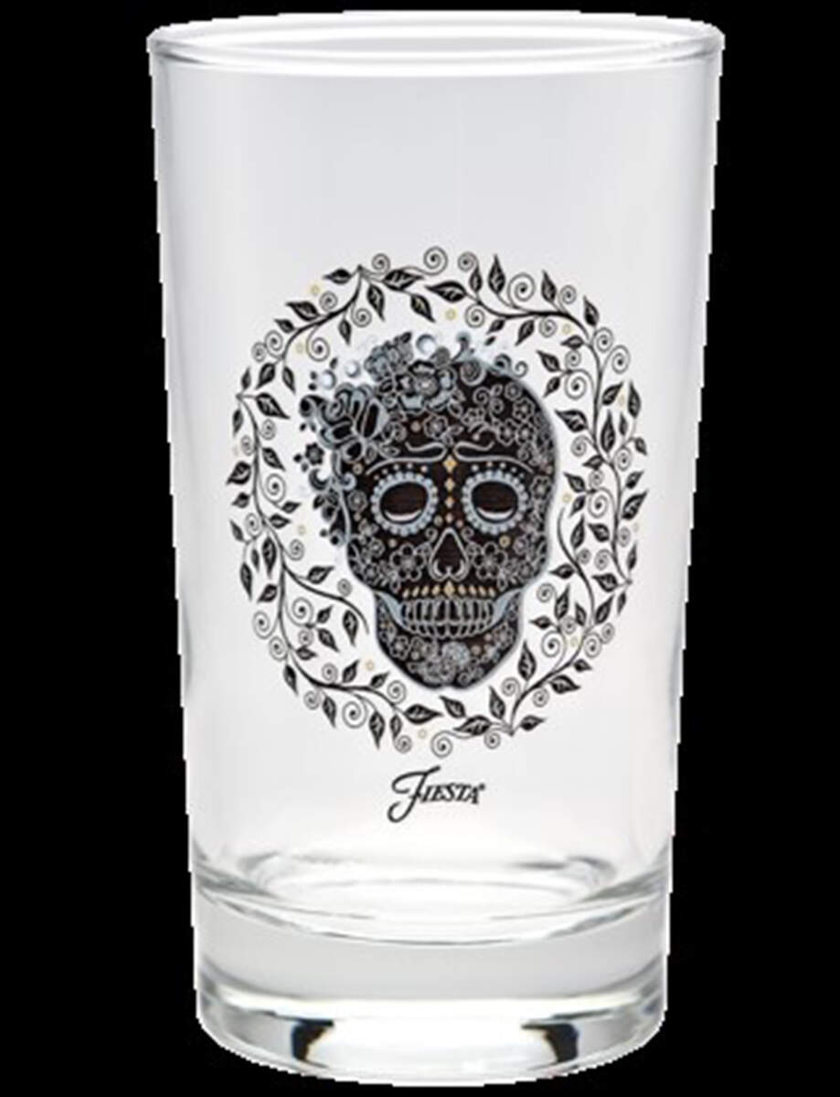 Fiesta Skull and Vine Glassware Juice by Homer Laughlin -1