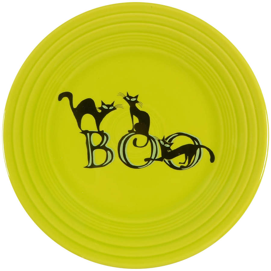 Fiesta Trio of Boo Cats Luncheon Plate by Homer Laughlin -1