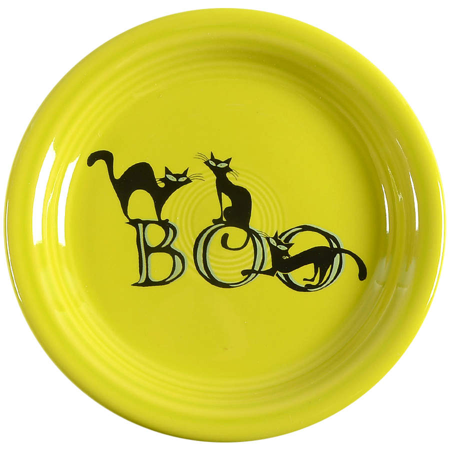 Fiesta Trio of Boo Cats Appetizer Plate by Homer Laughlin -1