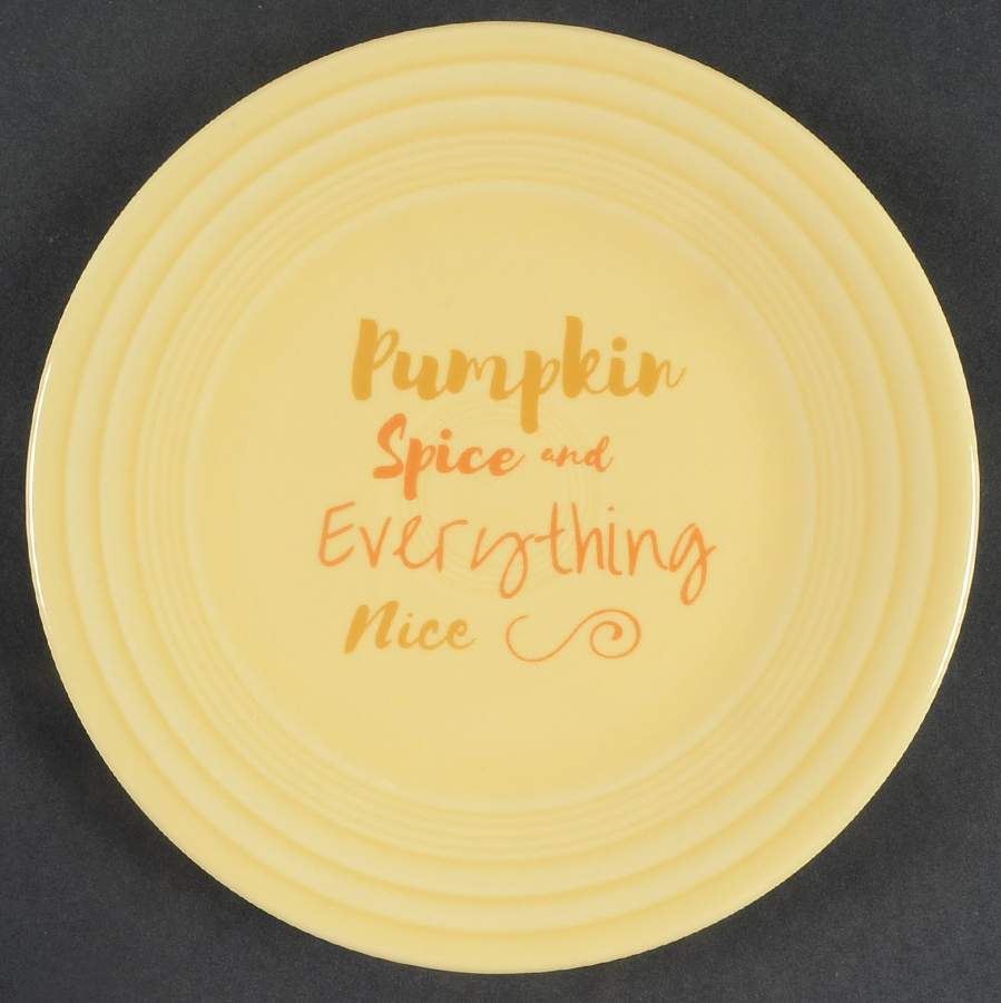 Fiesta Pumpkin Spice Luncheon Plate by Homer Laughlin -1