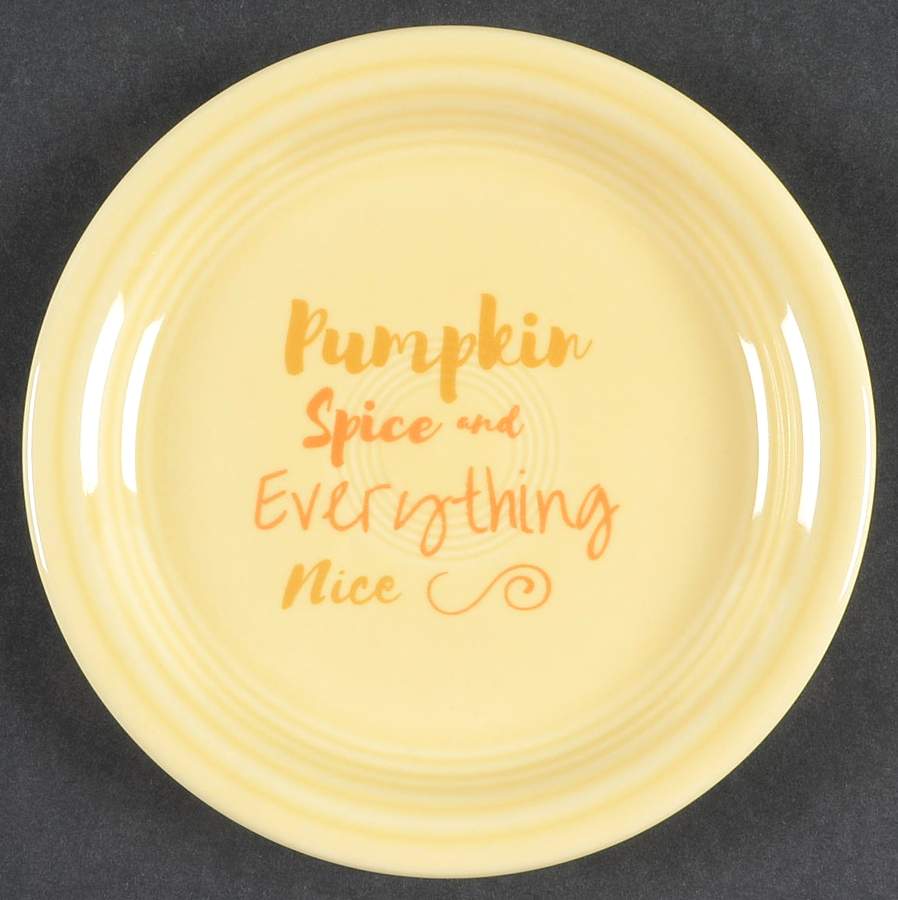 Fiesta Pumpkin Spice Appetizer Plate by Homer Laughlin -1