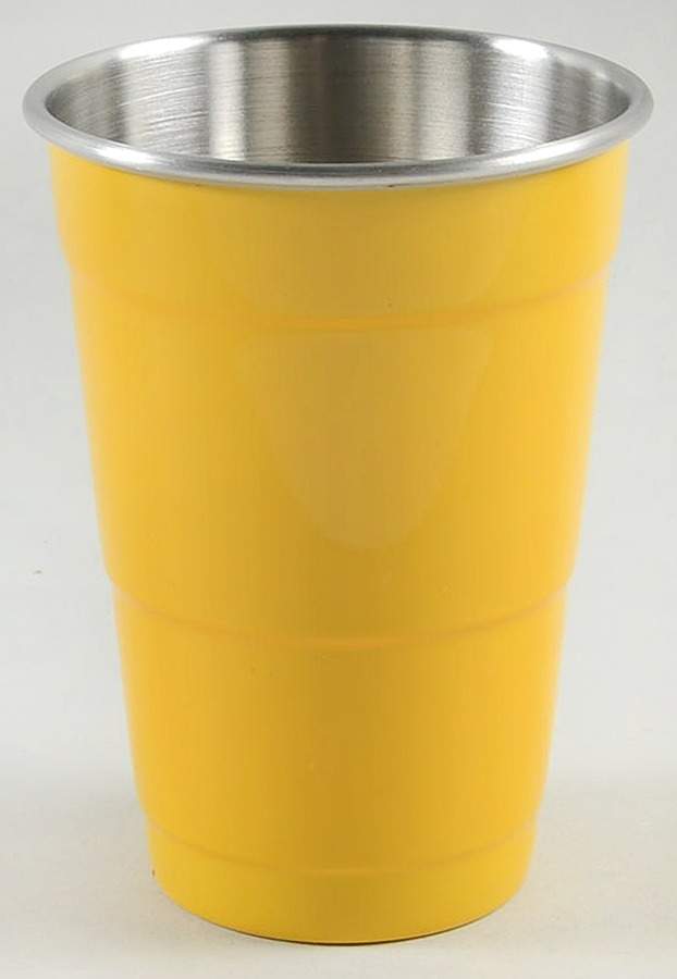 Fiesta Daffodil (Intro 2017) Metal Tumbler (Party Cup) by Homer Laughlin -1