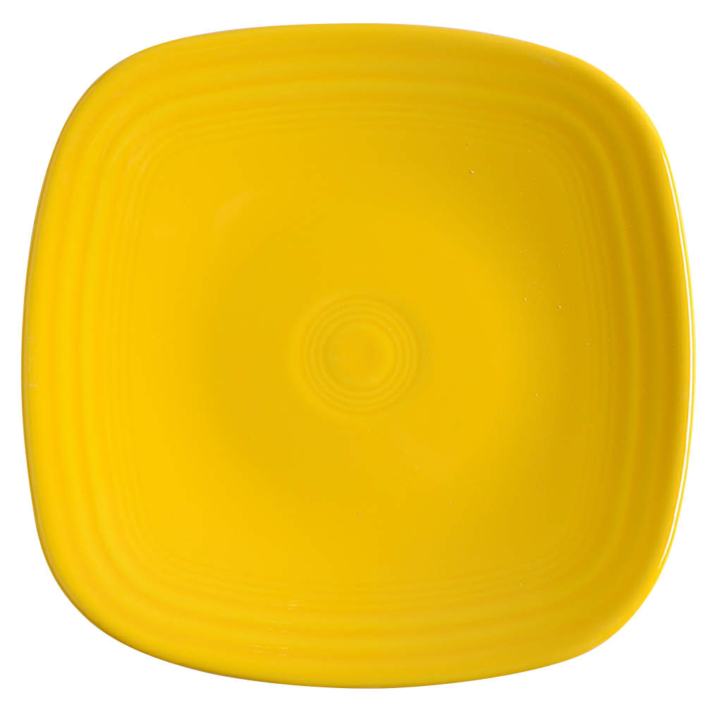 Fiesta Daffodil (Intro 2017) Square Salad Plate by Homer Laughlin -1