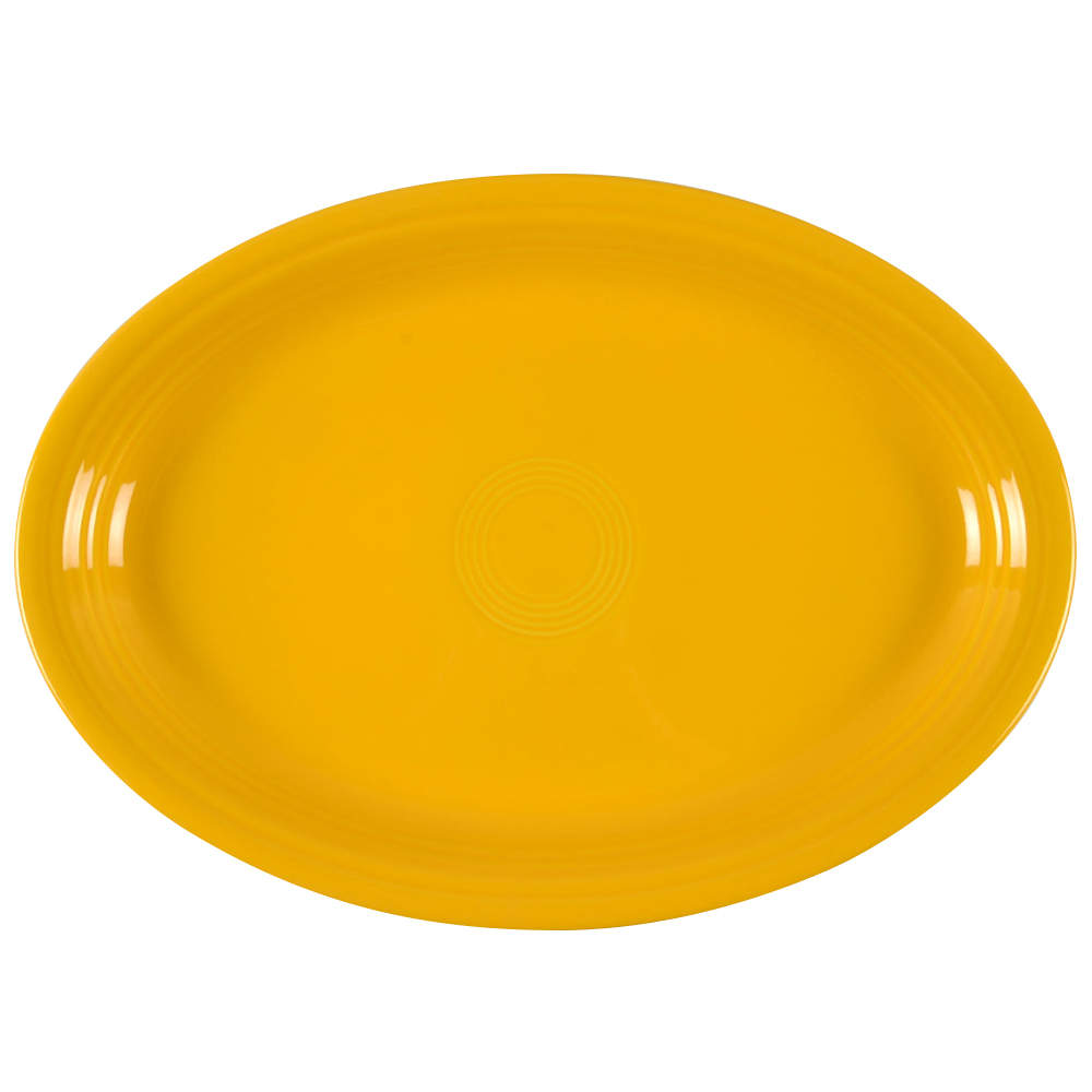 Fiesta Daffodil (Intro 2017) 19" Oval Serving Platter by Homer Laughlin -1