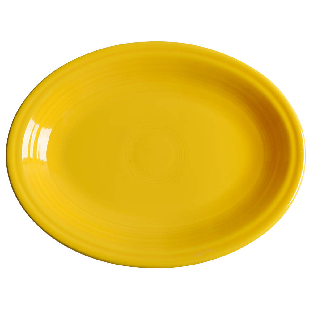 Fiesta Daffodil (Intro 2017) 11" Oval Serving Platter by Homer Laughlin -1