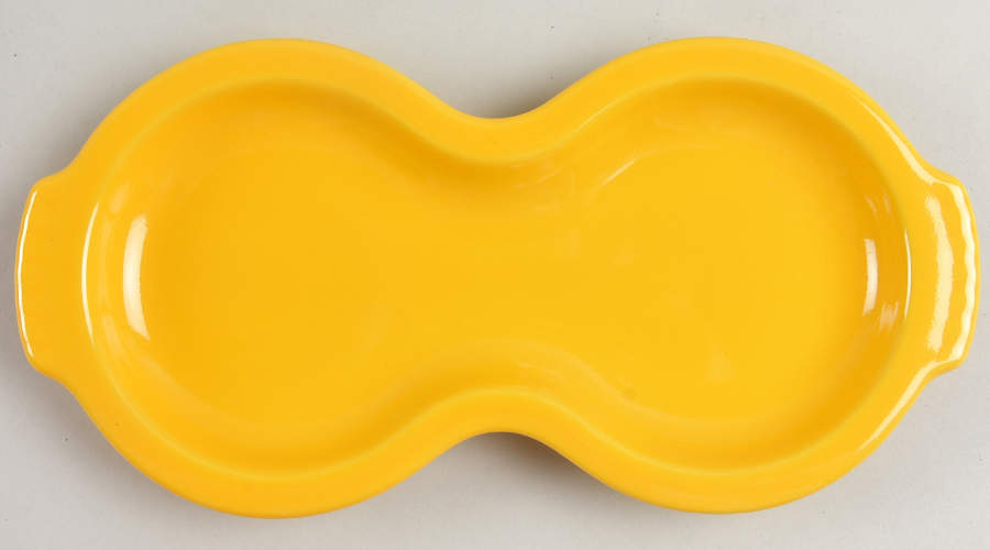 Fiesta Daffodil (Intro 2017) Tray for Creamer & Sugar with Lid by Homer Laughlin -1