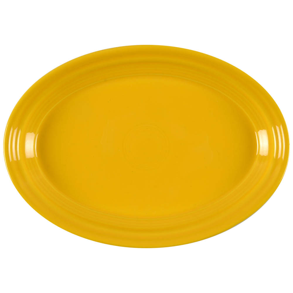 Fiesta Daffodil (Intro 2017) 9" Oval Serving Platter by Homer Laughlin -1