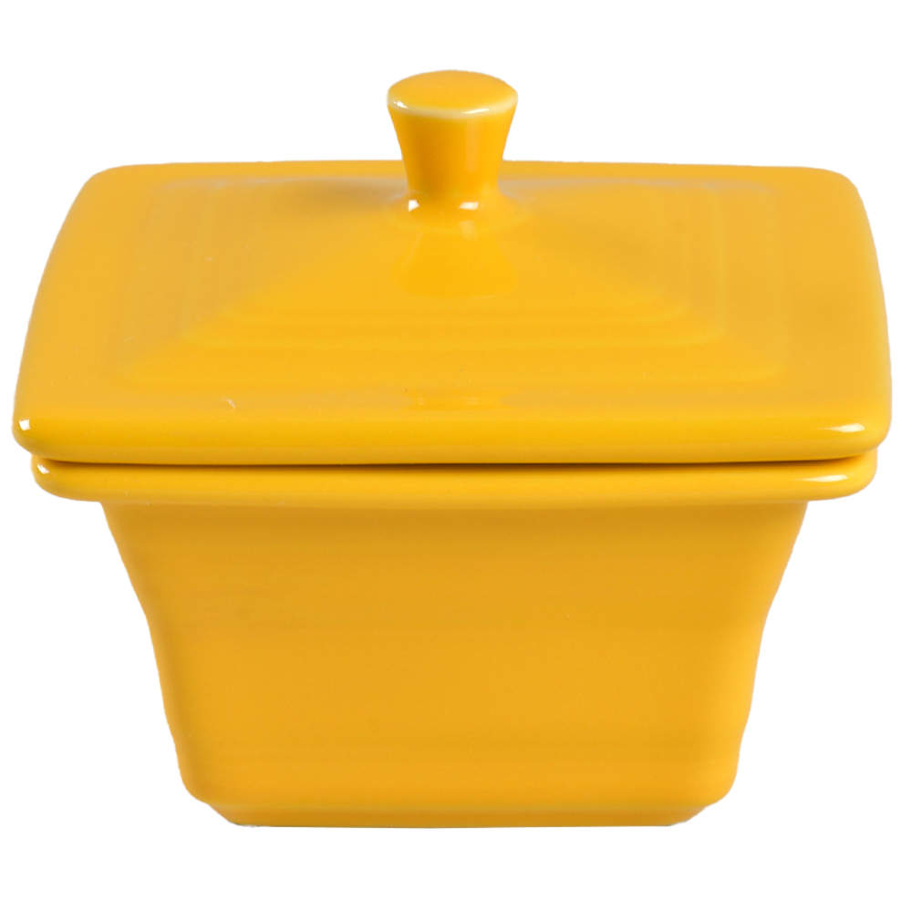 Fiesta Daffodil (Intro 2017) Square Box & Lid by Homer Laughlin -1