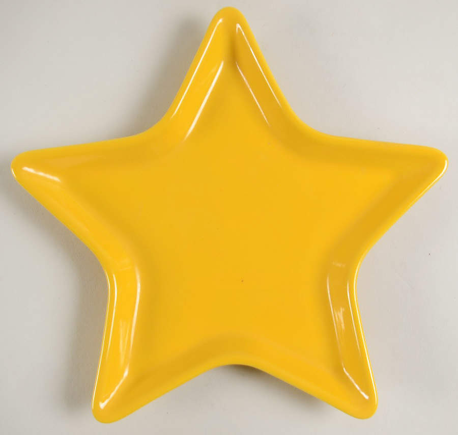 Fiesta Daffodil (Intro 2017) Star Shaped Plate by Homer Laughlin -1