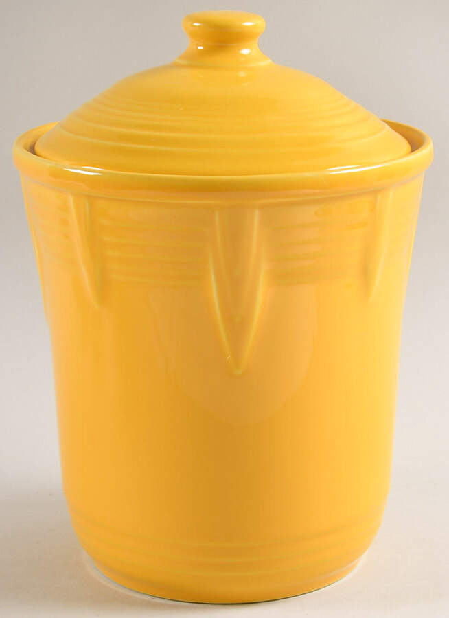 Fiesta Daffodil (Intro 2017) Medium Canister & Lid by Homer Laughlin -1
