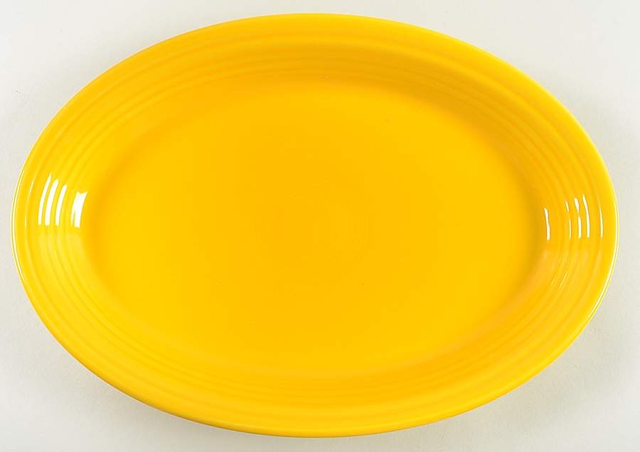 Fiesta Daffodil (Intro 2017) 13" Oval Serving Platter by Homer Laughlin -1