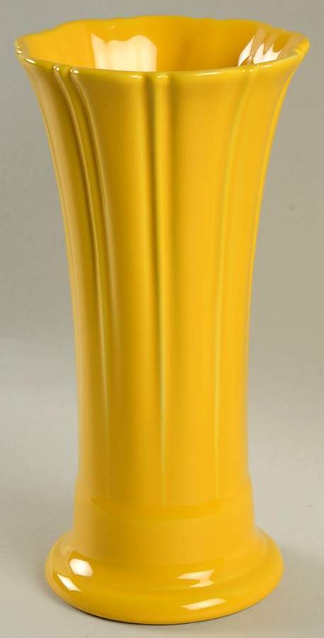 Fiesta Daffodil (Intro 2017) 9" Flared Vase by Homer Laughlin -1
