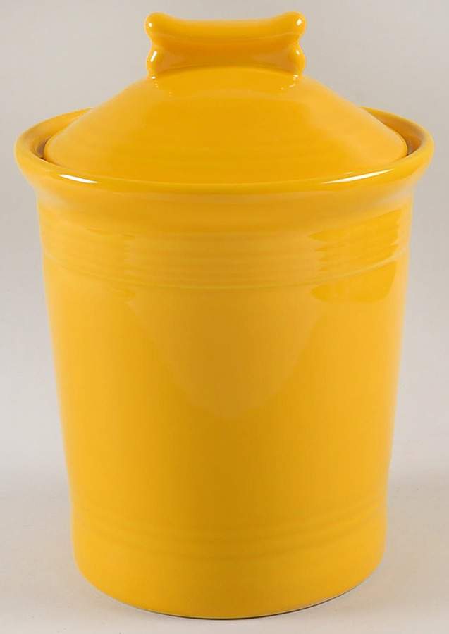Fiesta Daffodil (Intro 2017) Dog Treats Holder/Jar & Lid by Homer Laughlin -1