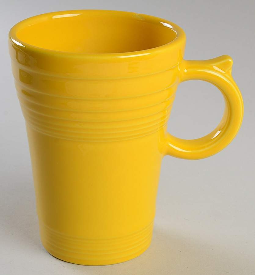 Fiesta Daffodil (Intro 2017) Latte Mug by Homer Laughlin -1