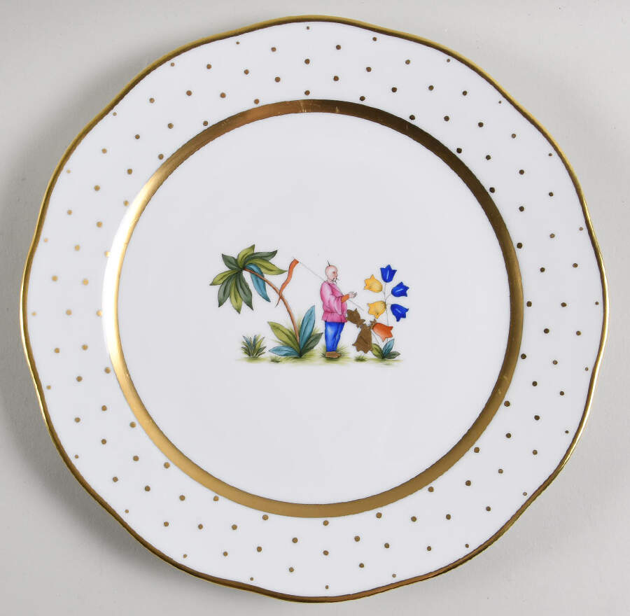 Asian Garden Dinner Plate by Herend-1
