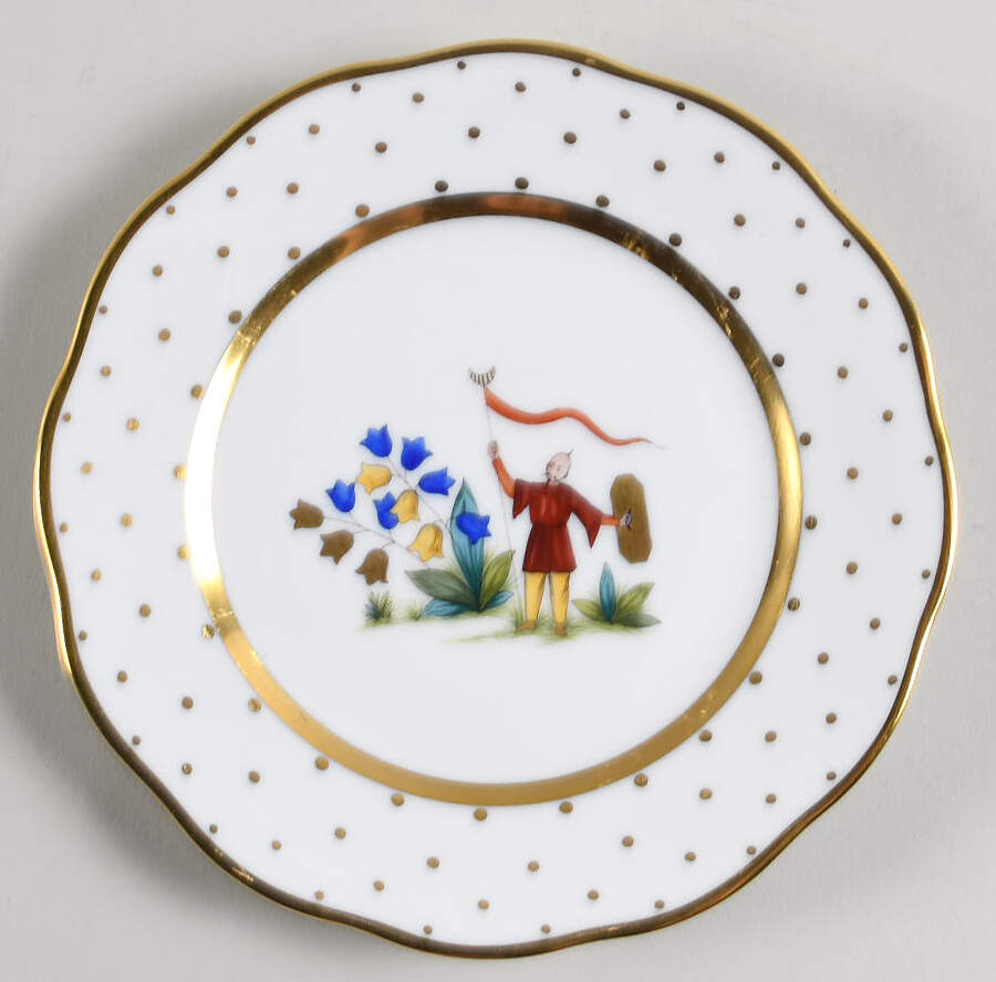 Asian Garden Bread & Butter Plate by Herend-1