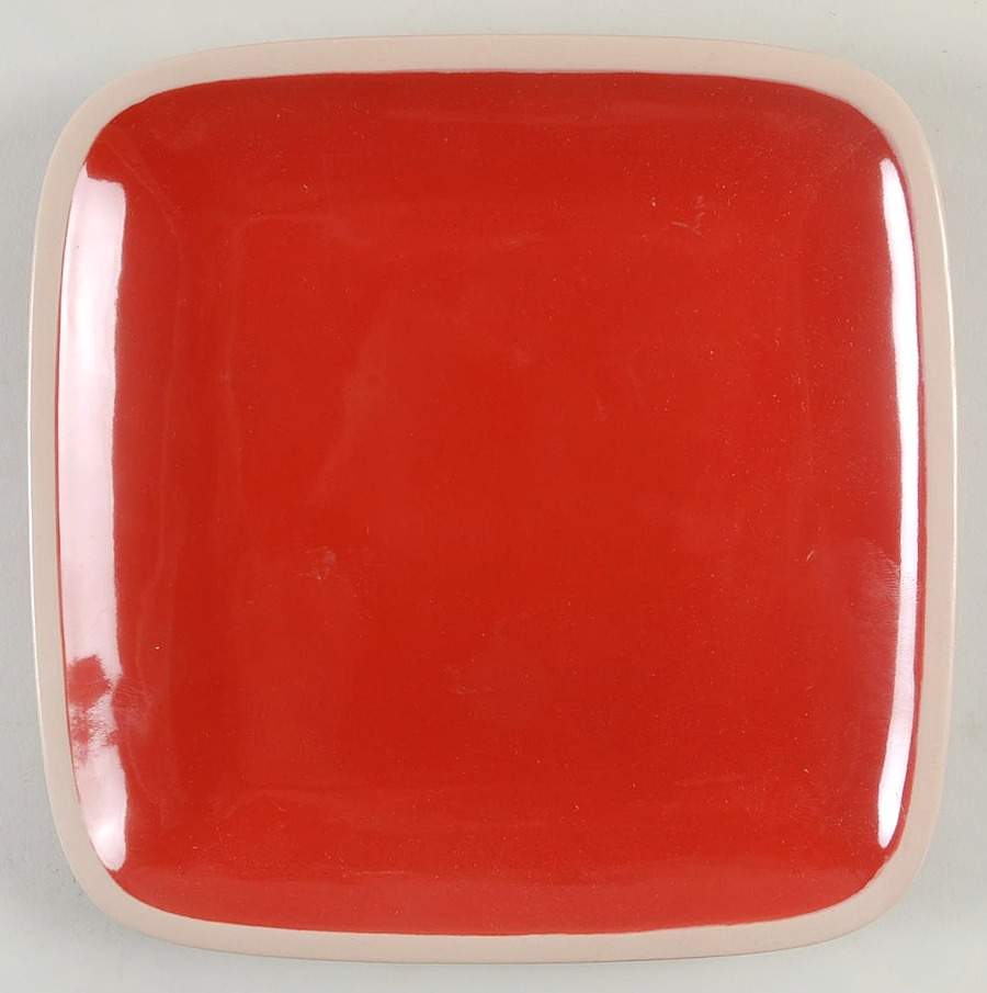 Pescara Red Salad Plate by Home Essentials-1