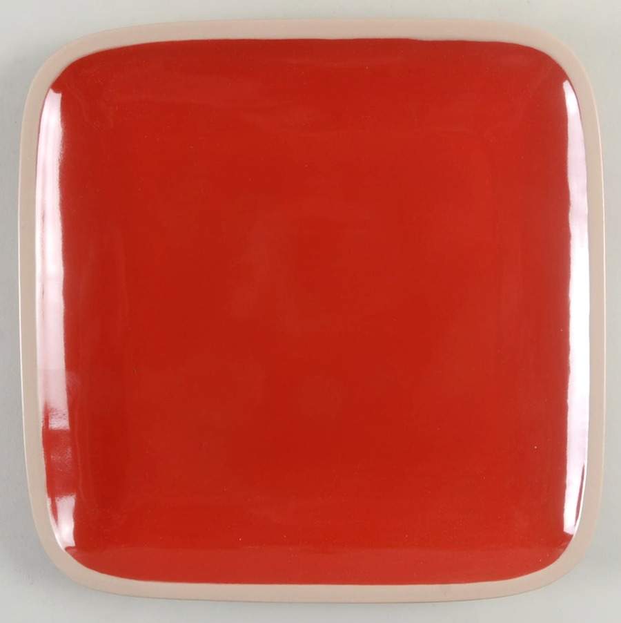 Pescara Red Dinner Plate by Home Essentials-1