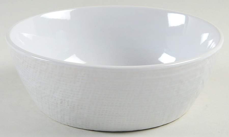 Burlap White Soup/Cereal Bowl by Home Essentials-1
