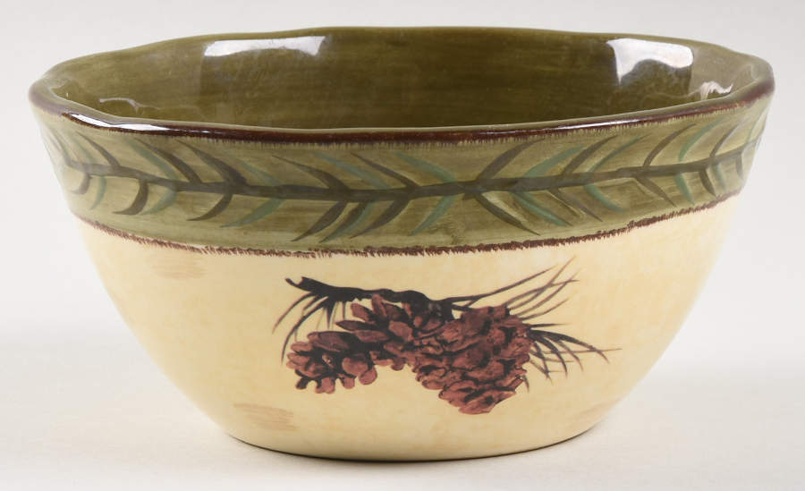 Pinecone Soup/Cereal Bowl by HiEnd Accents-1