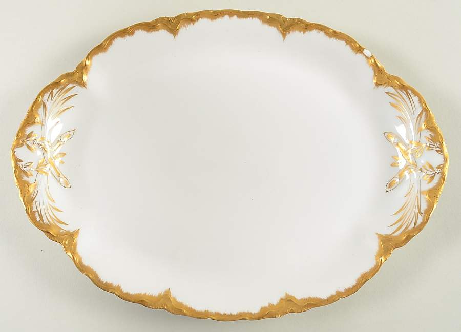 H5074 13" Oval Serving Platter by Haviland-1