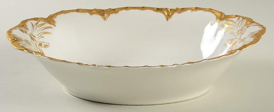 H5074 10" Oval Vegetable Bowl by Haviland-1