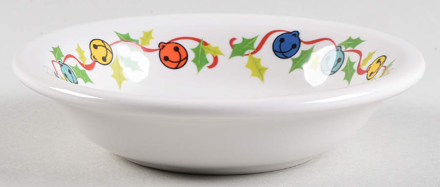 Fiesta Jolly Bells Fruit/Dessert (Sauce) Bowl by Homer Laughlin -1