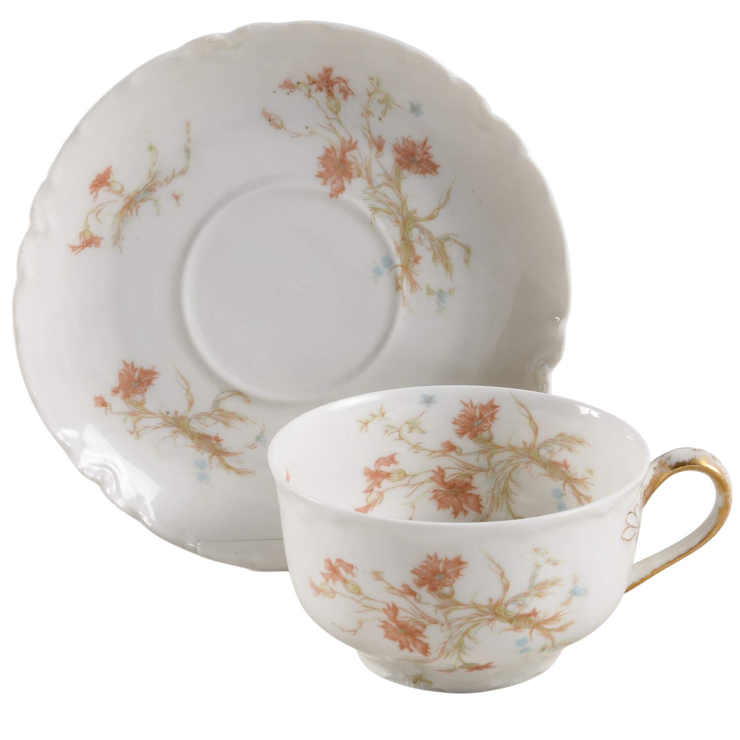 St. Lazare Flat Cup & Saucer Set by Haviland-1