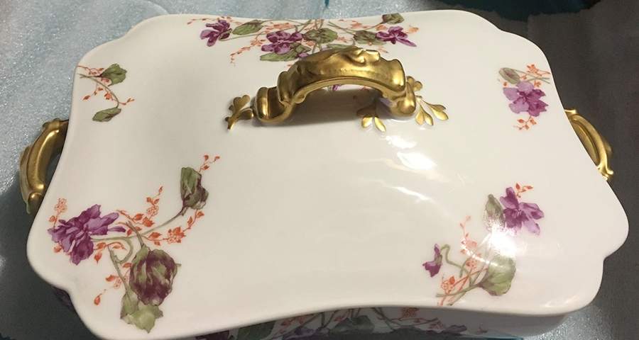 H5077 Square Vegetable Bowl by Haviland-1