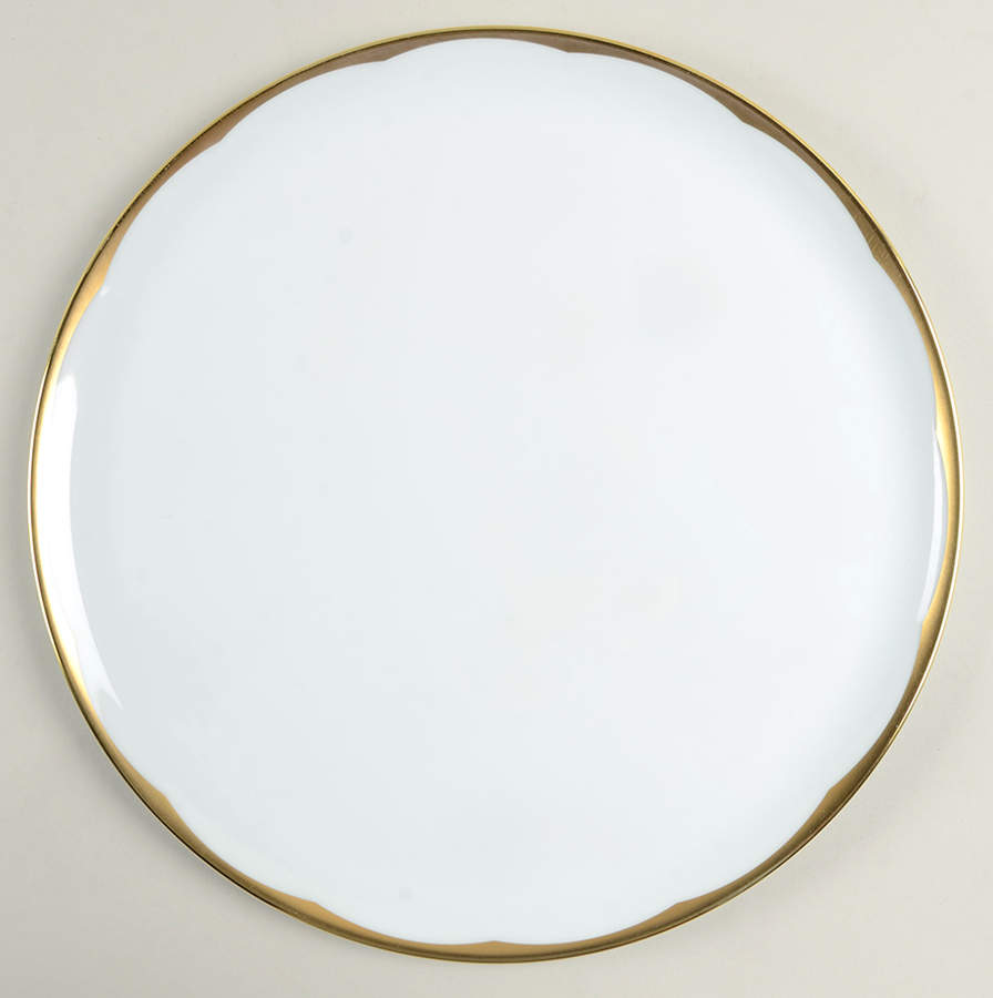 Illusion-Plain (White) 12" Round Torte Plate by Haviland-1
