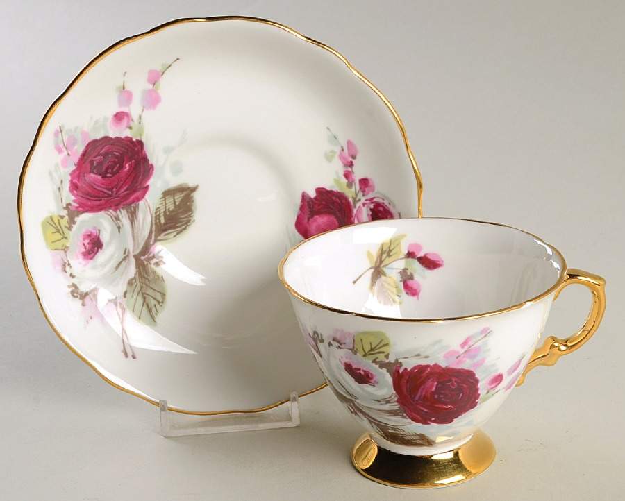 6141 Footed Cup & Saucer Set by Hammersley-1
