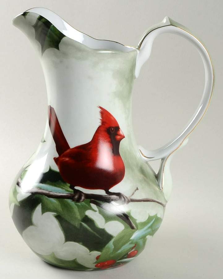 Cardinal in Holly 60 Oz Pitcher by Hautman Brothers-1