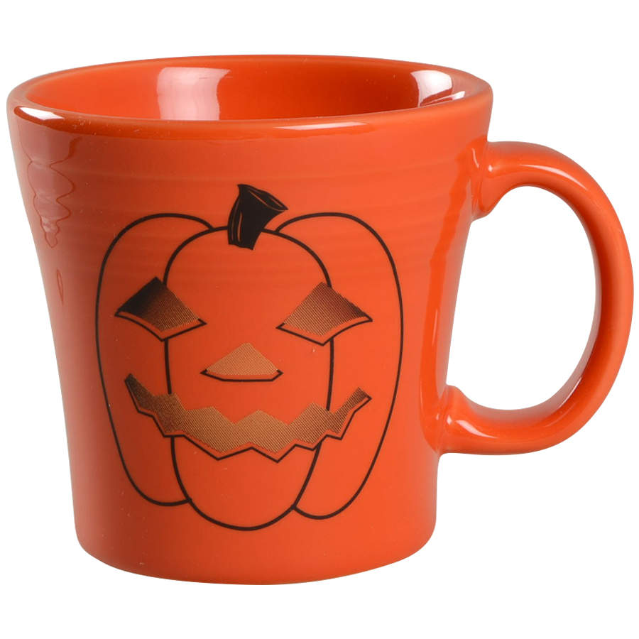 Fiesta Spooky Glowing Pumpkin Tapered Mug by Homer Laughlin -1