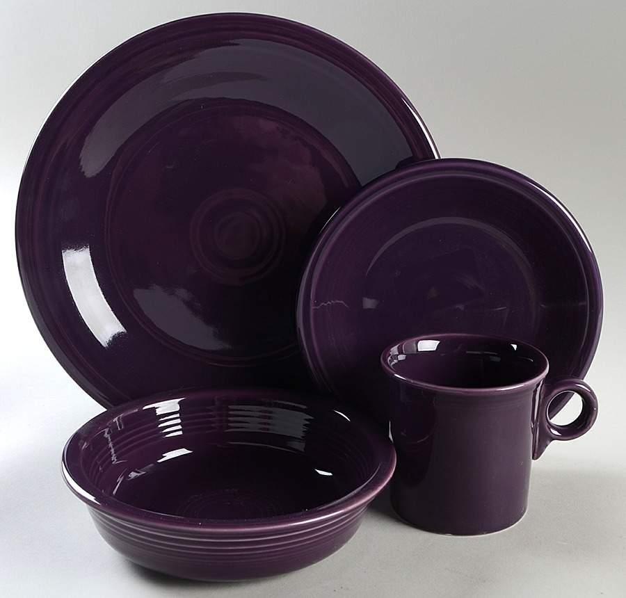 Fiesta Mulberry (Intro 2018) 4 Piece Place Setting by Homer Laughlin -1