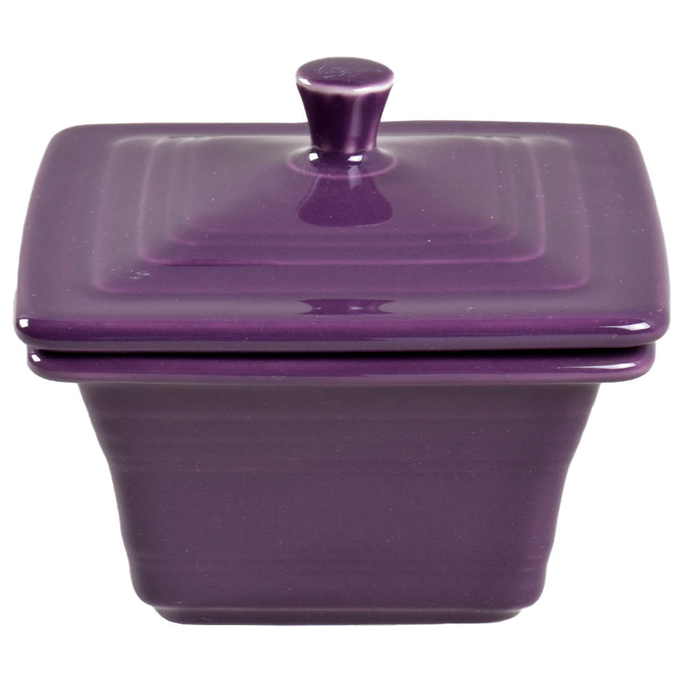 Fiesta Mulberry (Intro 2018) Square Box & Lid by Homer Laughlin -1