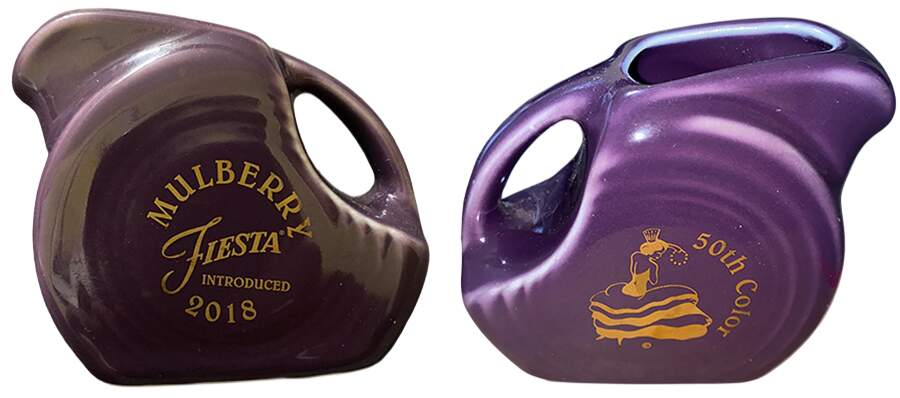 Fiesta Mulberry (Intro 2018) Commemorative 4 Oz Pitcher by Homer Laughlin -1