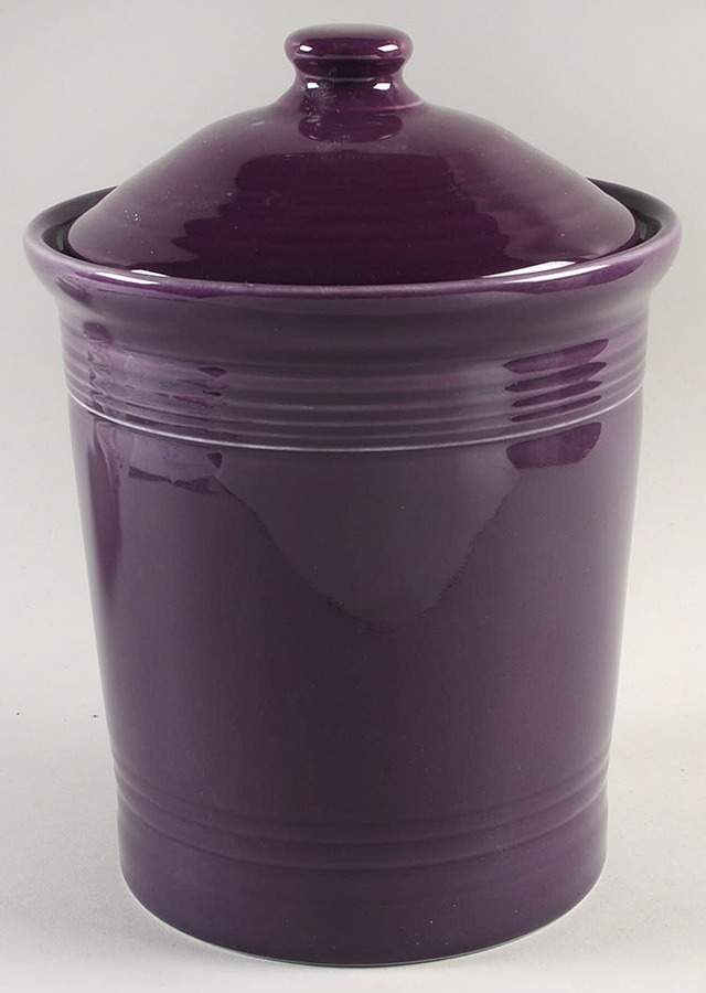Fiesta Mulberry (Intro 2018) Medium Canister & Lid by Homer Laughlin -1