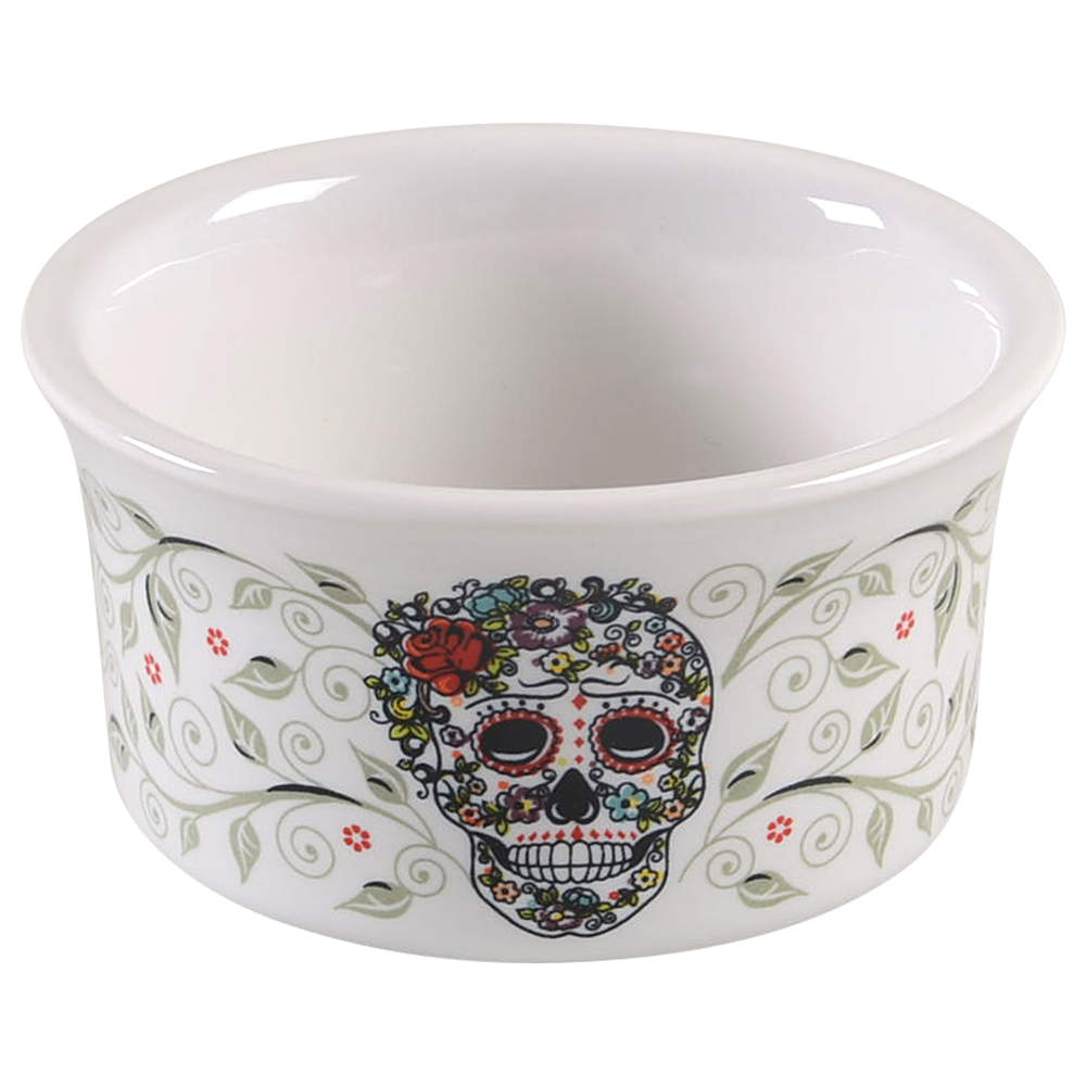 Fiesta Skull and Vine Sugar Ramekin by Homer Laughlin -1