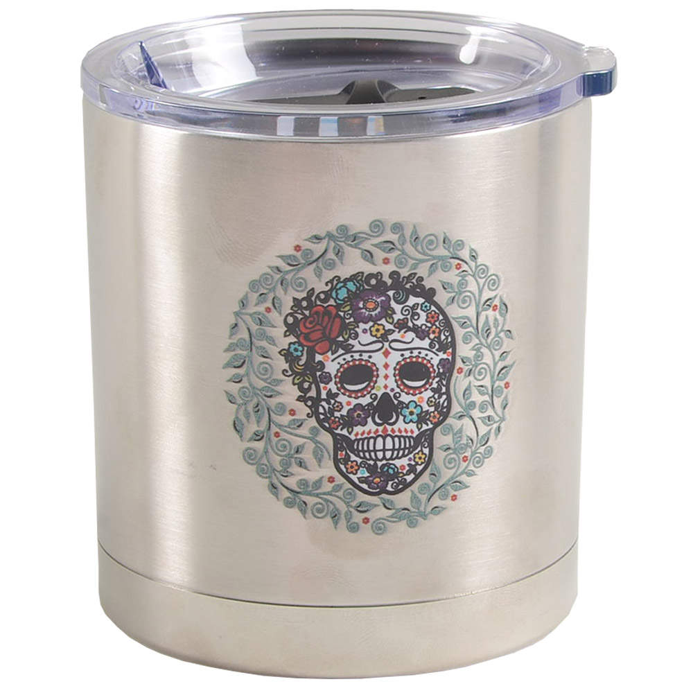 Fiesta Skull and Vine Sugar Small Thermal Cup by Homer Laughlin -1