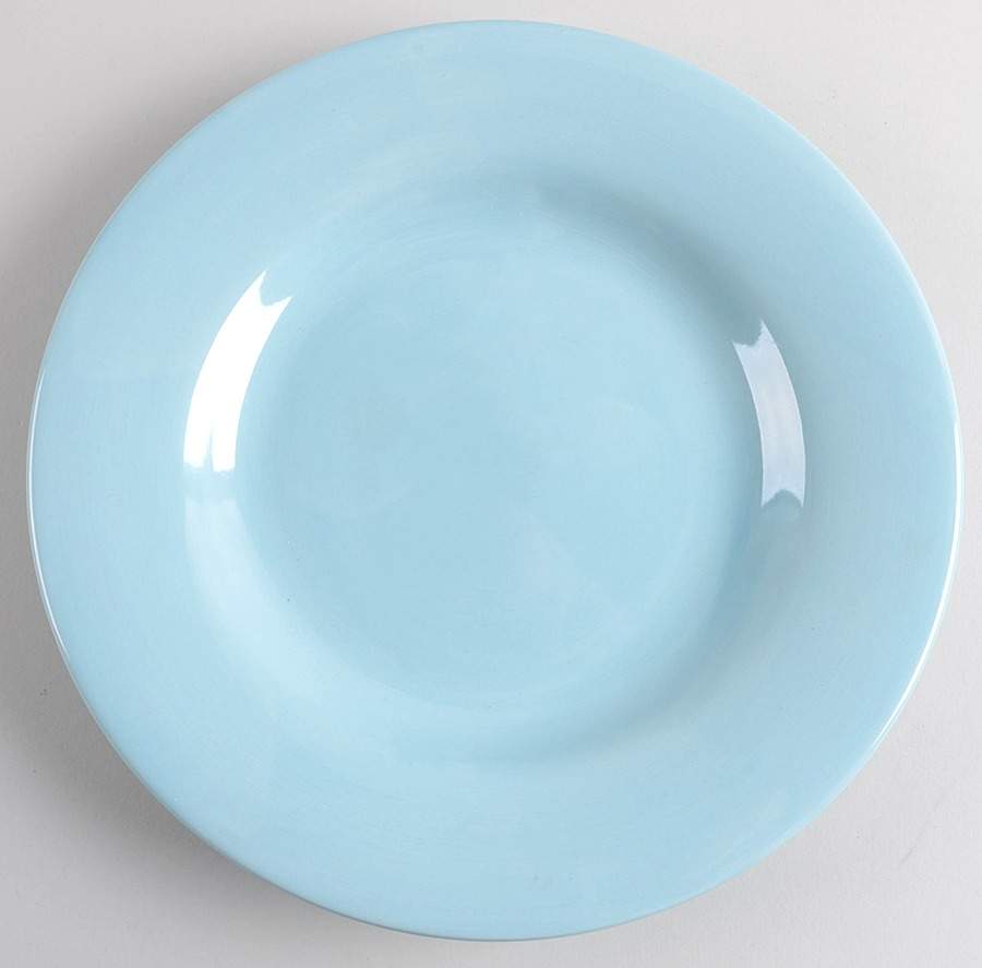American Simplicity Aqua Dinner Plate by Home-1