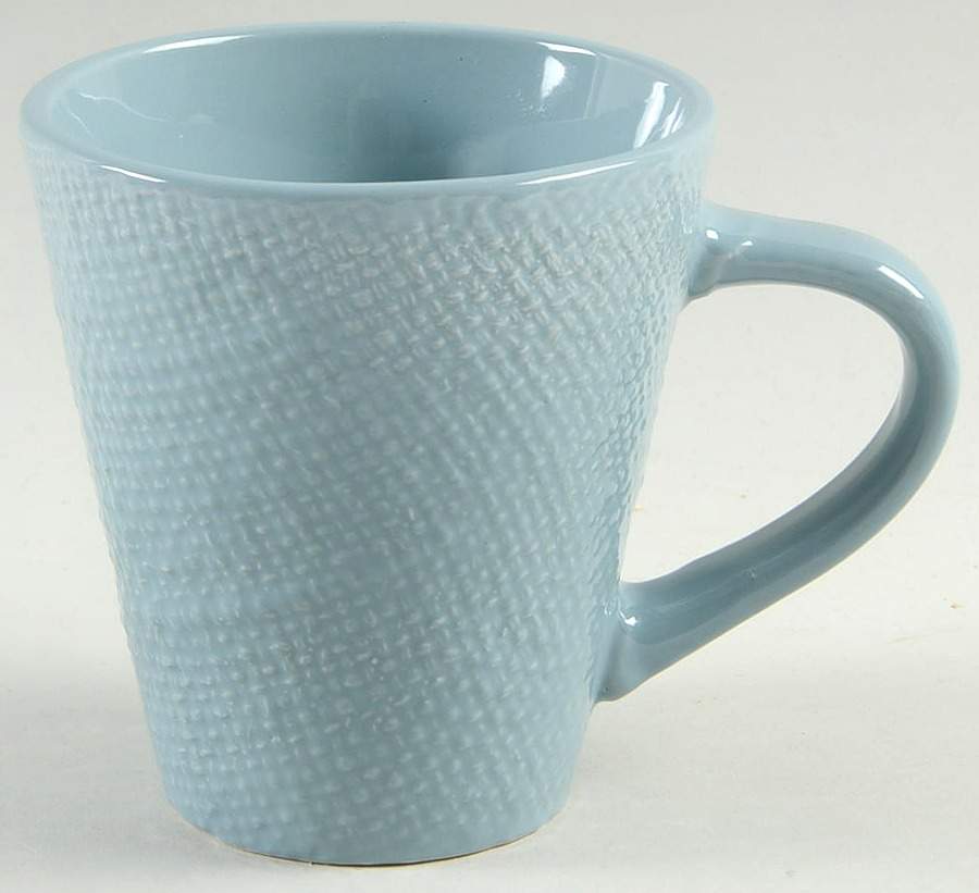 Burlap Country Blue Mug by Home Essentials-1