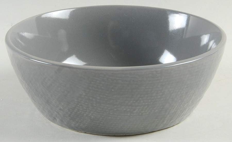 Burlap Dark Grey Soup/Cereal Bowl by Home Essentials-1