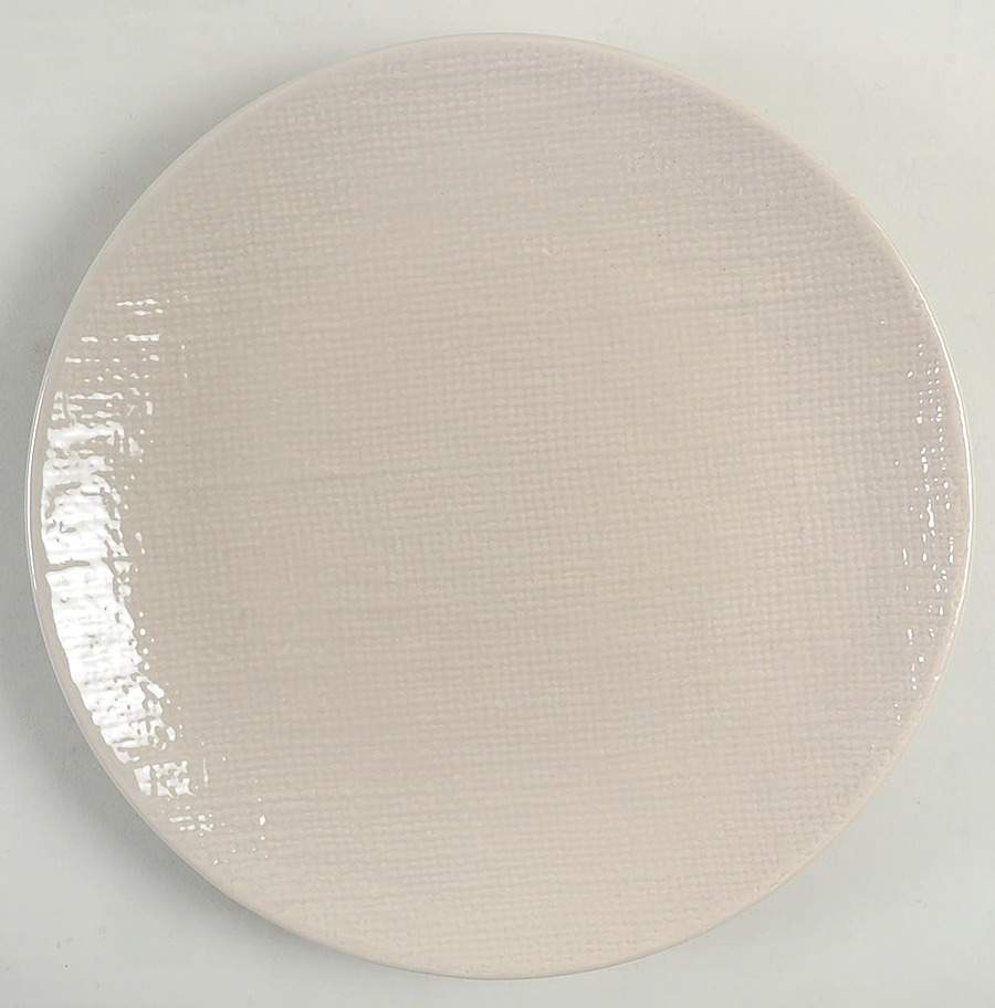 Burlap Taupe Dinner Plate by Home Essentials-1