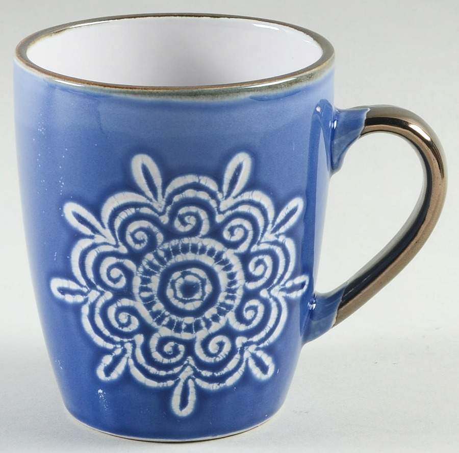 Medallion Blue Mug by Home Essentials-1