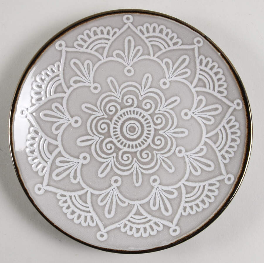 Medallion Grey Salad Plate by Home Essentials-1