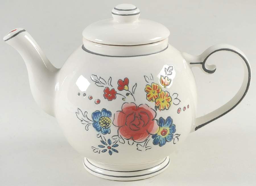 Flower Patch Teapot & Lid by Home Essentials-1