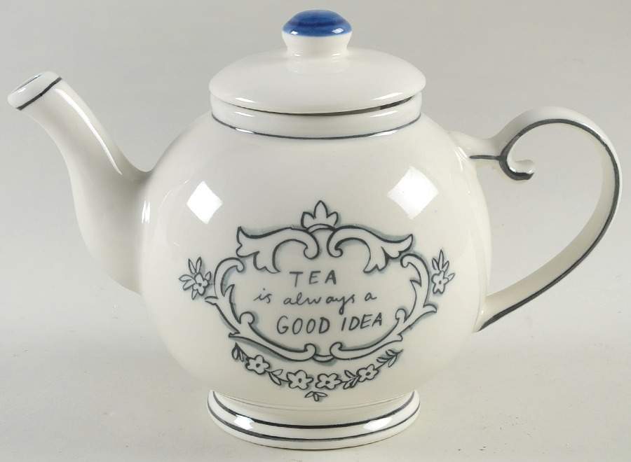 Good Thoughts Teapot & Lid by Home Essentials-1