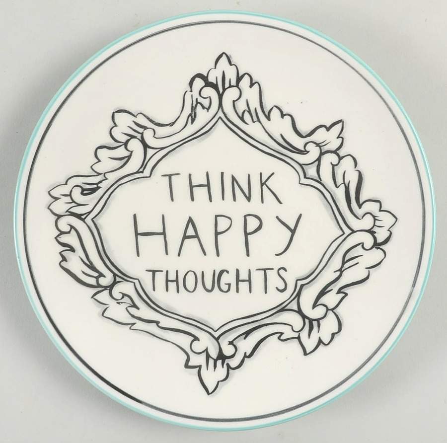 Good Thoughts Salad/Dessert Plate by Home Essentials-1