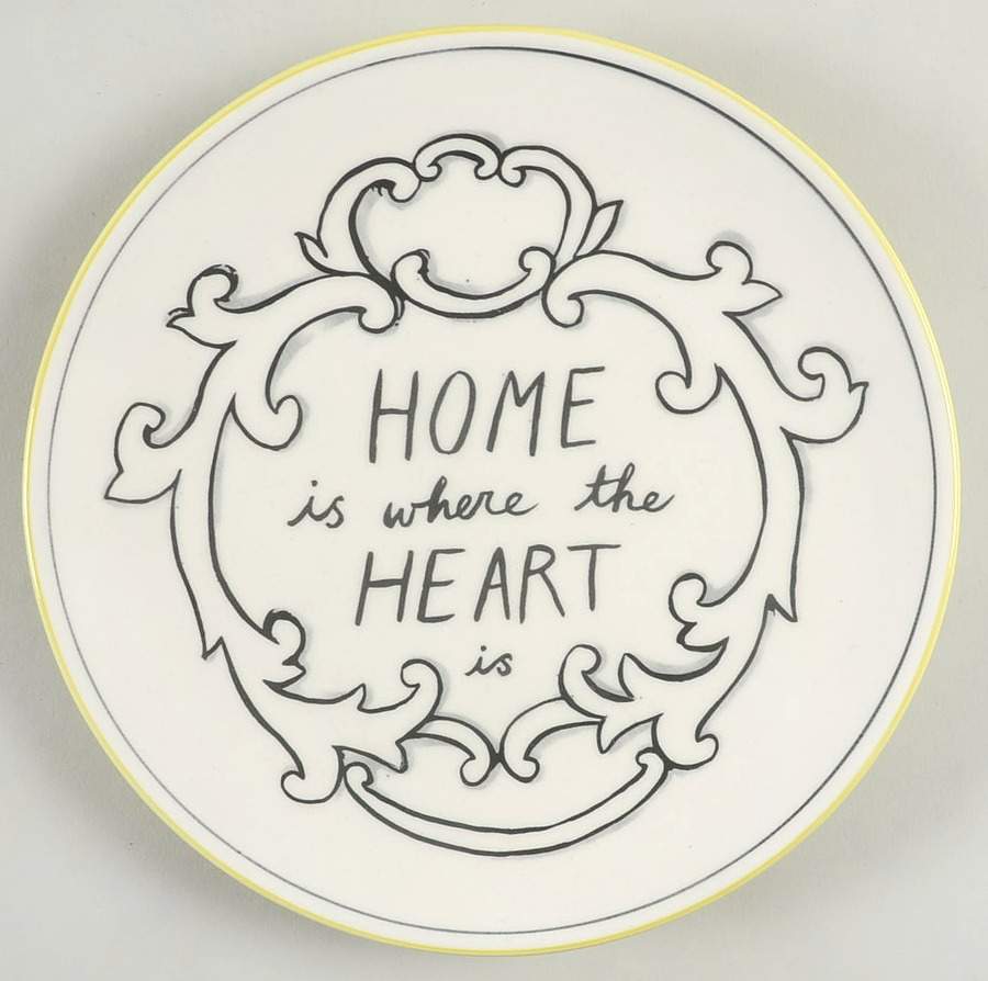 Good Thoughts Salad/Dessert Plate by Home Essentials-1